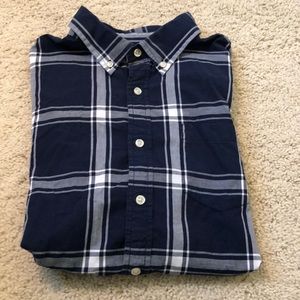 Short sleeved button down.  Large